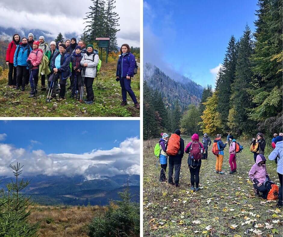 kolaż z górskiej wycieczki krakowskiego zespoły