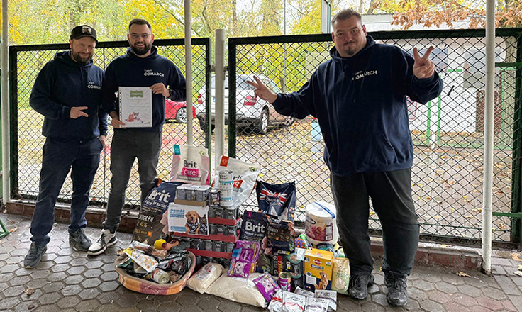 zbiórka karmy dla schroniska w Toruniu