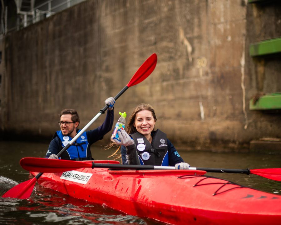 Sprzątamy Wisłę z kajaków