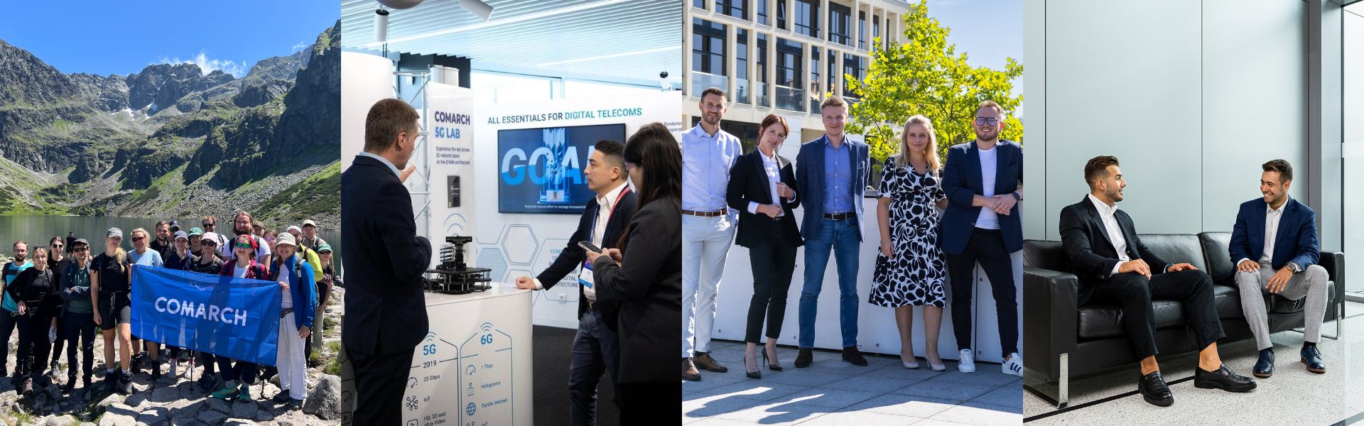 Kolaż zdjęć zespołów specjalistów ds sprzedaży