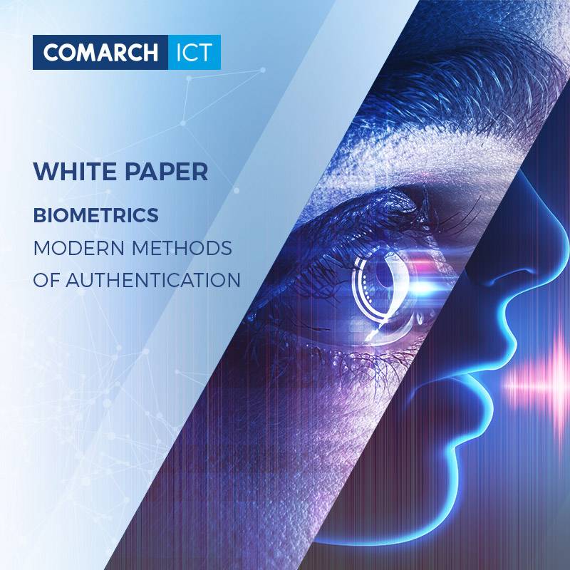 Okładka magazynu Comarch ICT mówiącego o biometri